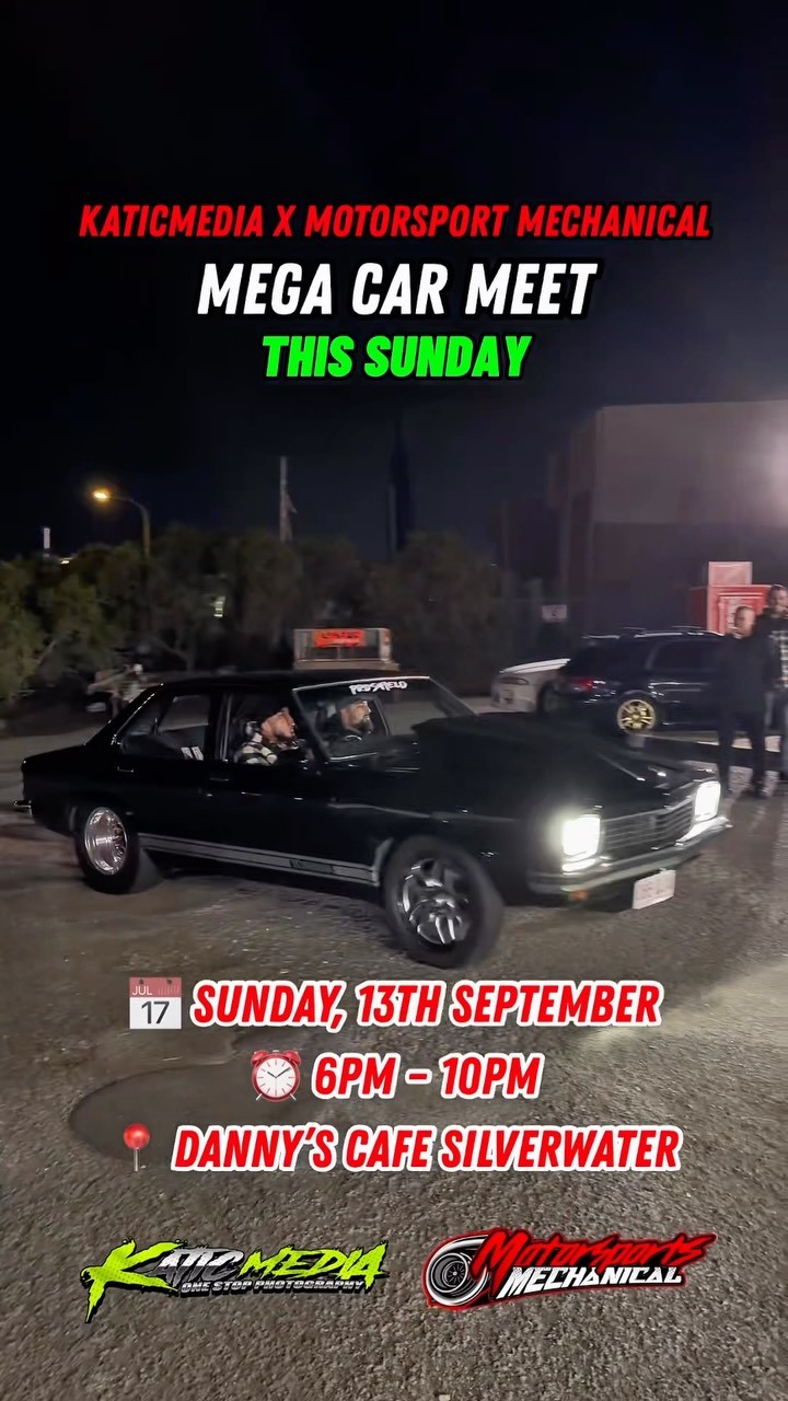 Katicmedia x Motorsport Mechanical Mega Car Meet — JDM/Muscle car meet in Sydney, NSW on Sunday 13 September 2026