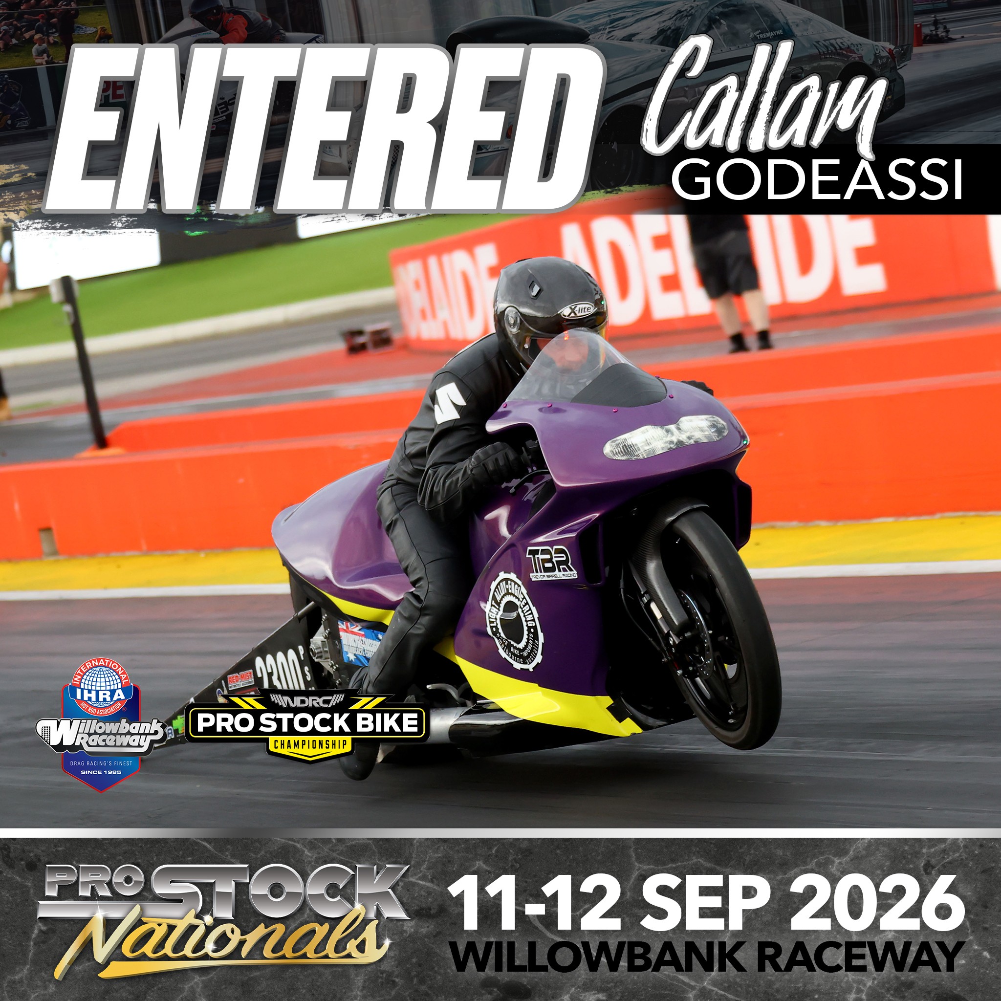 Pro Stock Nationals — Muscle/Stance spectator event in Brisbane, QLD on Friday 11 September 2026