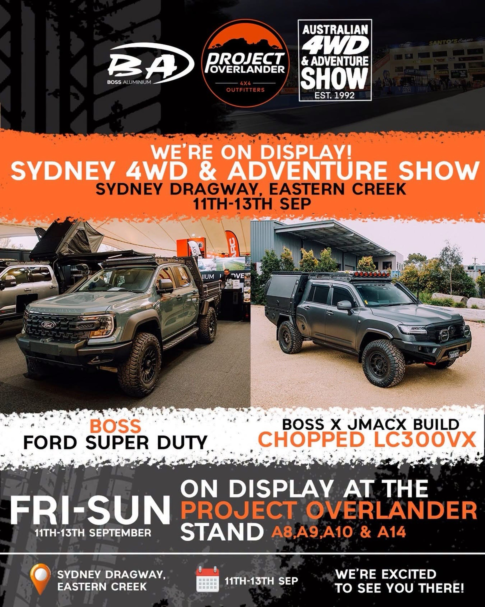 Sydney 4WD & Adventure Show — 4x4 spectator event in Sydney, NSW on Friday 11 September 2026