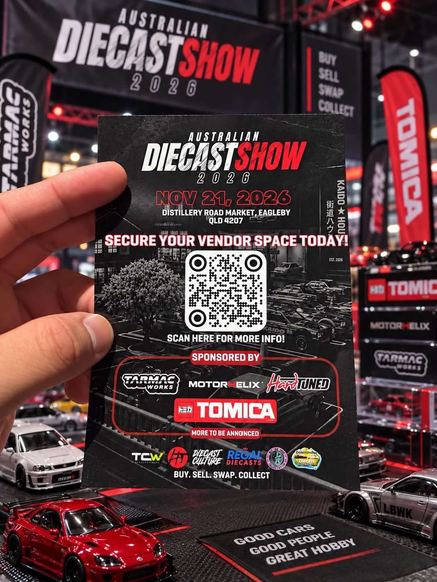 Australian Diecast Show 2026 — JDM/Stance car meet in Brisbane, QLD on Saturday 21 November 2026