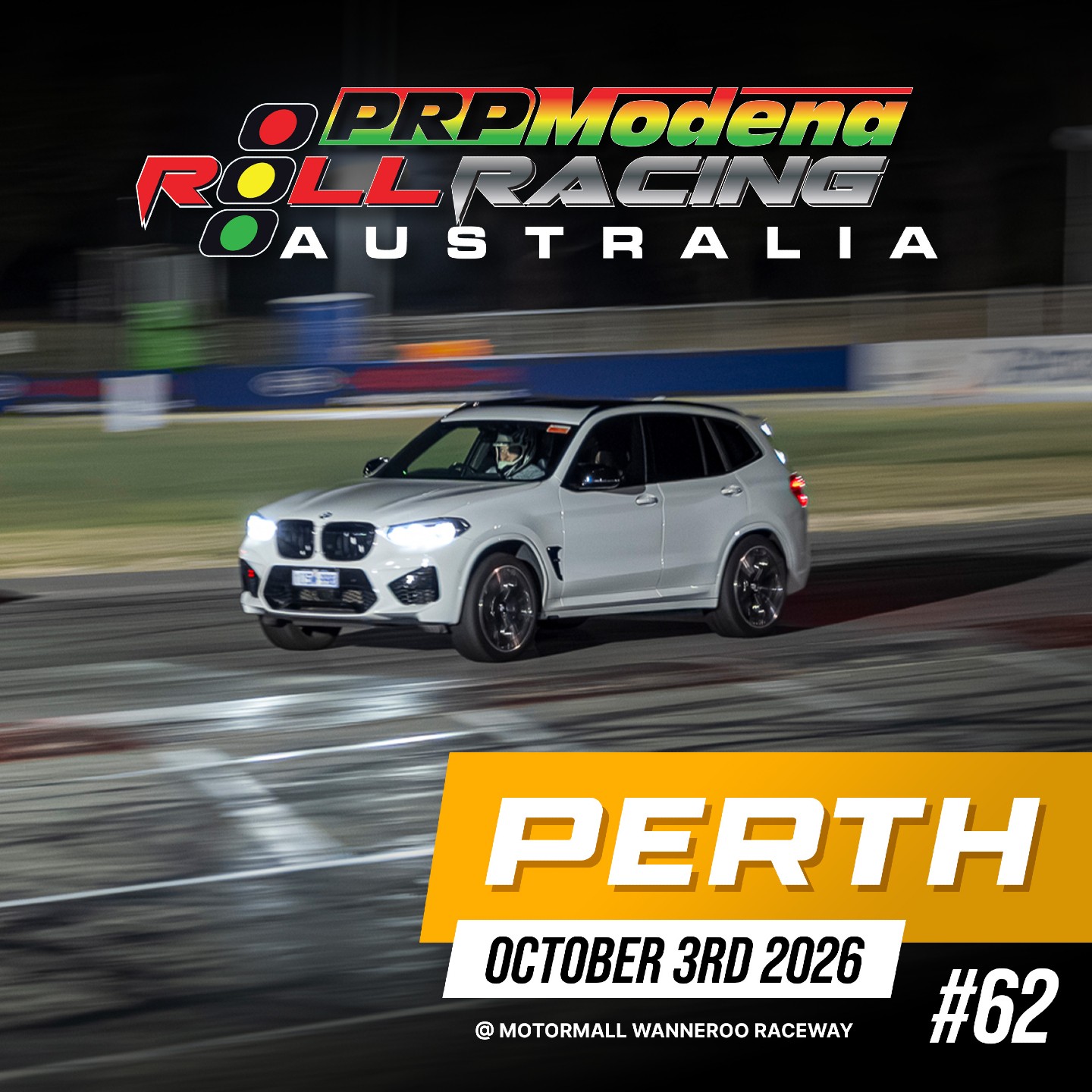 Roll Racing Perth #62 — Euro/JDM track day in Perth, WA on Saturday 3 October 2026