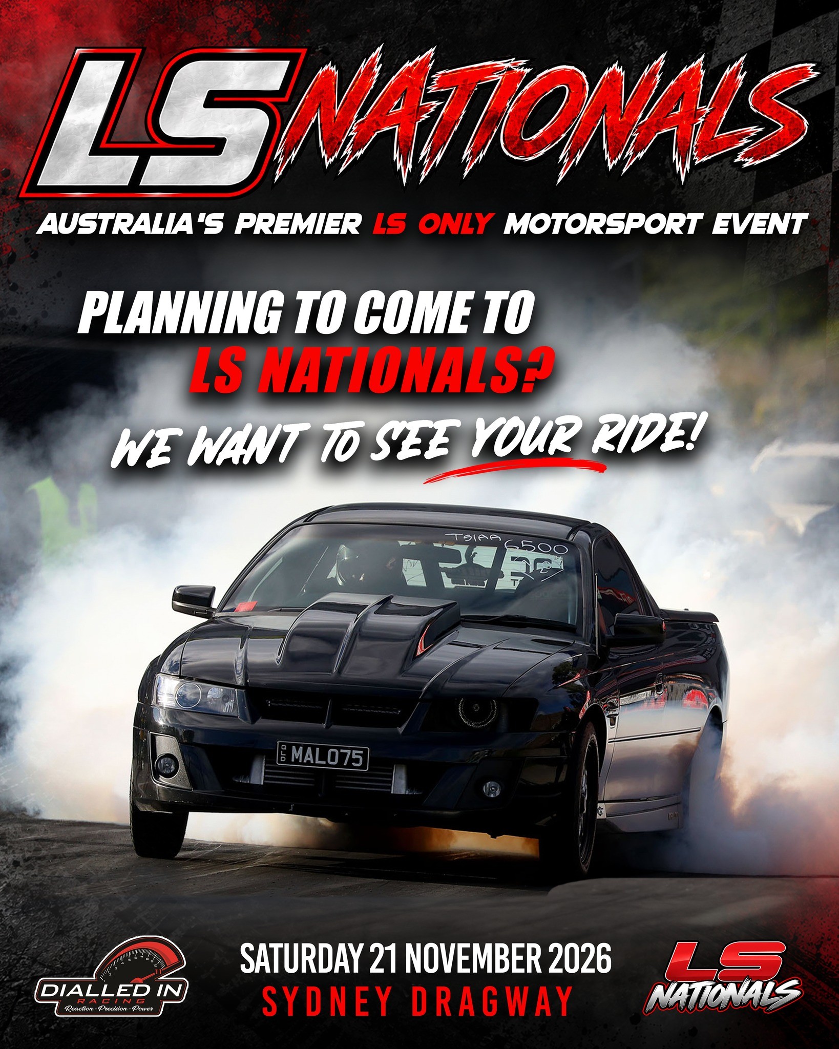 LS Nationals — Muscle spectator event in Sydney, NSW on Saturday 21 November 2026