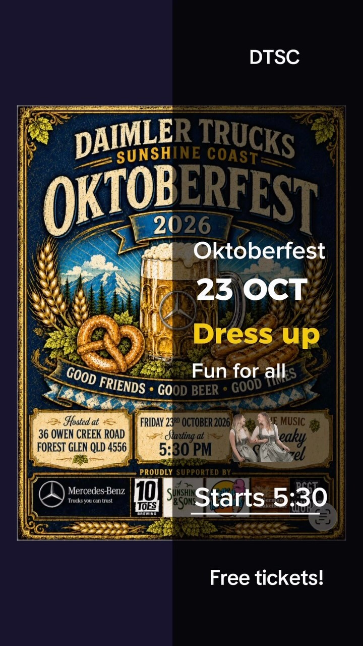 Daimler Trucks Sunshine Coast Oktoberfest — Euro car meet in Sunshine Coast, QLD on Friday 23 October 2026