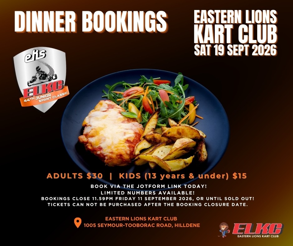 44th Junior Sprint Classic Saturday Night Dinner — car meet in Melbourne, VIC on Saturday 19 September 2026