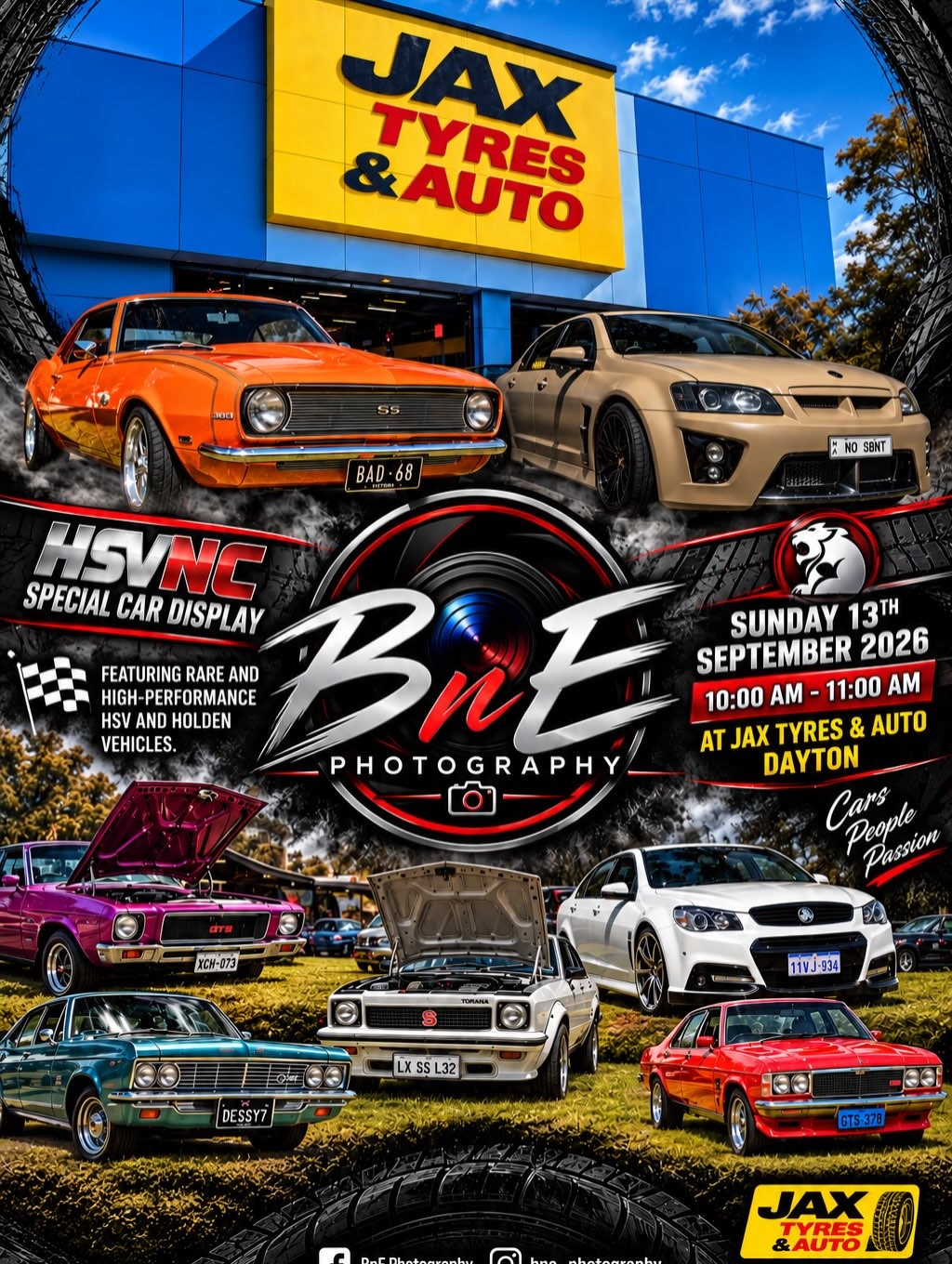 HSVNC Special Car Display — Classic/Muscle car meet in Perth, WA on Sunday 13 September 2026