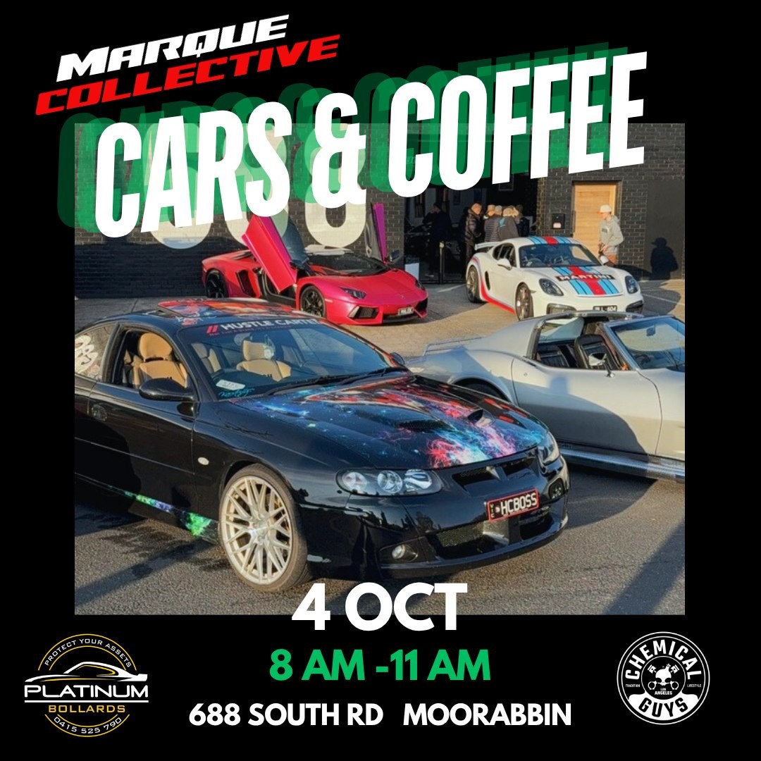 Marque Collective Cars & Coffee — Classic/Exotic car meet in Melbourne, VIC on Sunday 4 October 2026