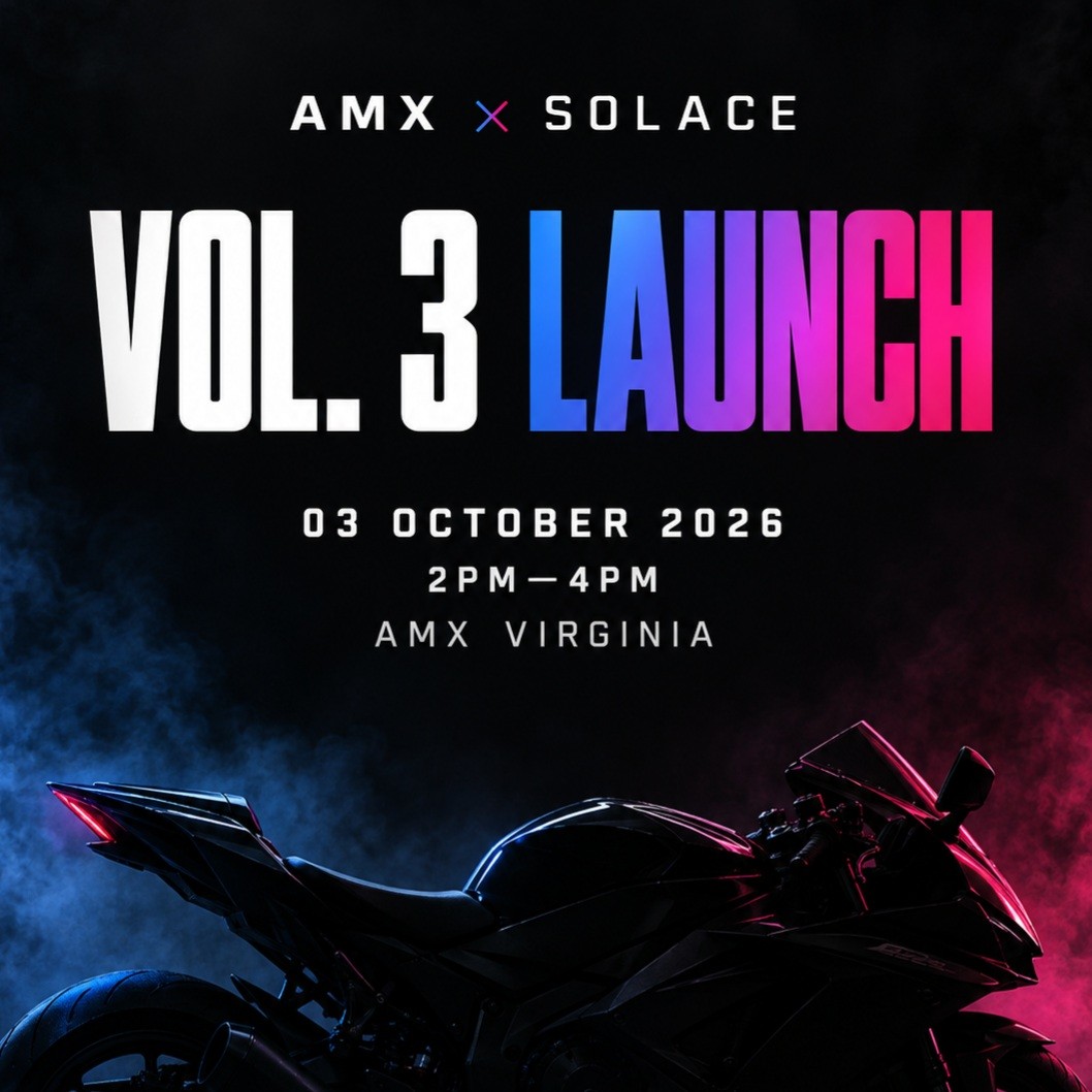 AMX x Solace Vol 3 Launch — car meet in Brisbane, QLD on Saturday 3 October 2026