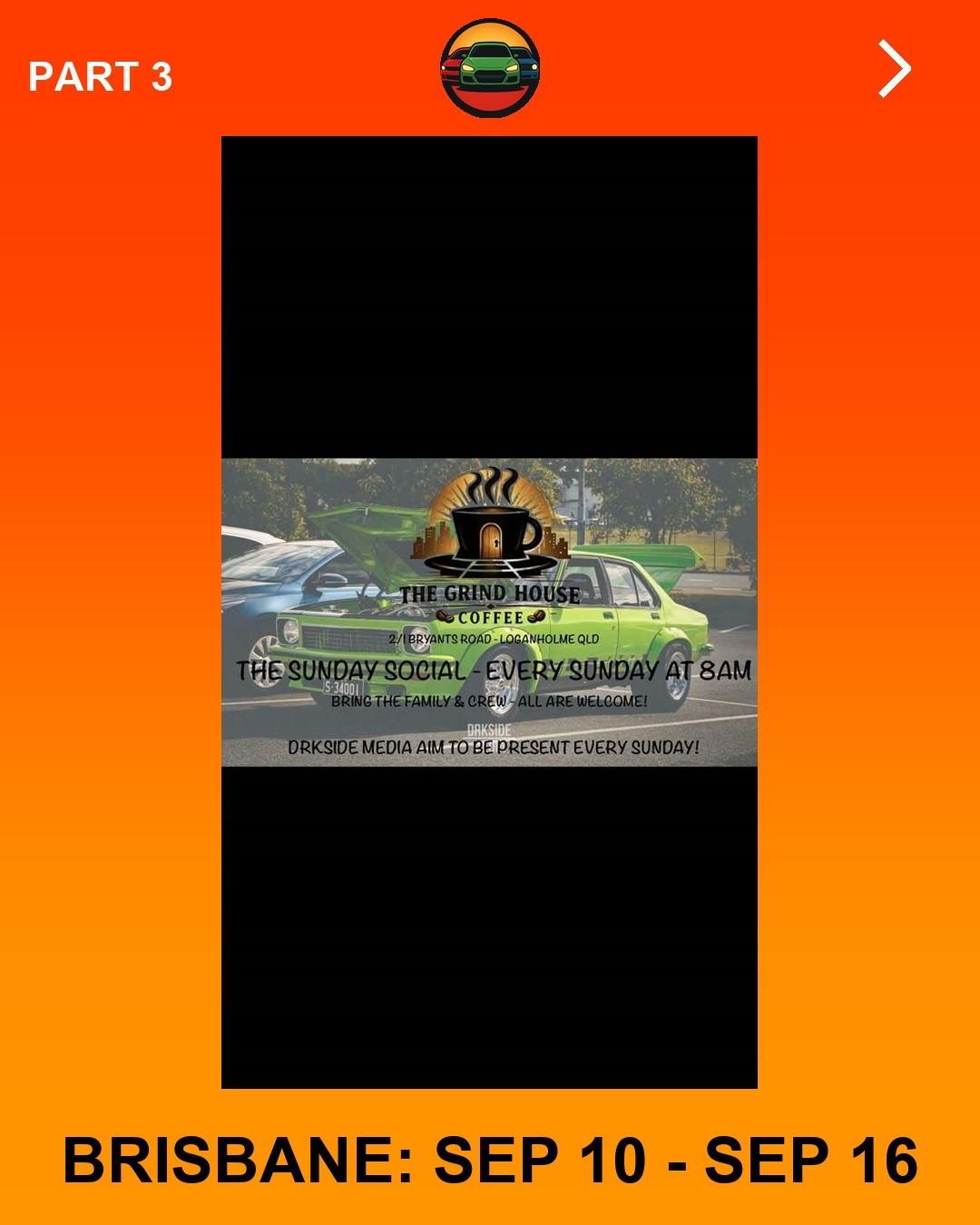 The Sunday Social — car meet in Brisbane, QLD on Sunday 13 September 2026