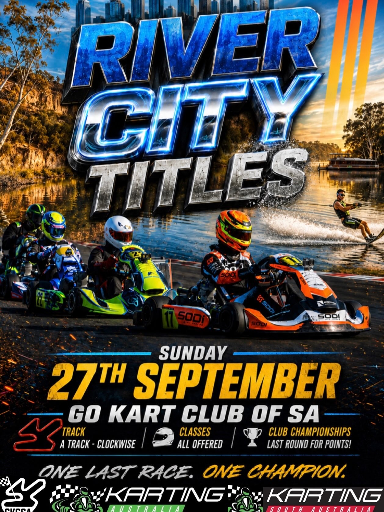 River City Titles — track day in Adelaide, SA on Sunday 27 September 2026
