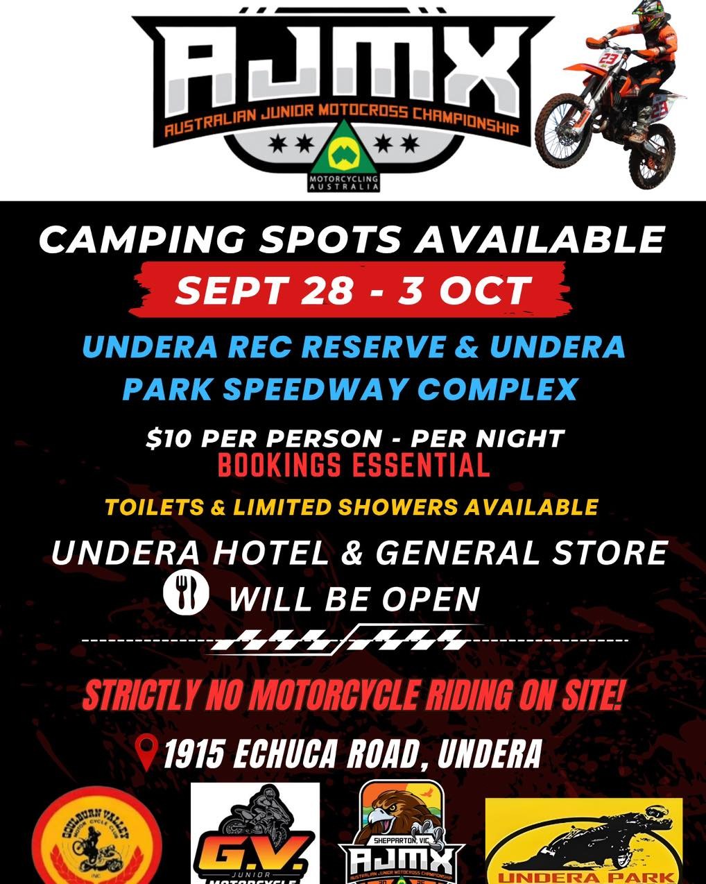 AJMX Australian Junior Motocross Championship — spectator event in Melbourne, VIC on Monday 28 September 2026