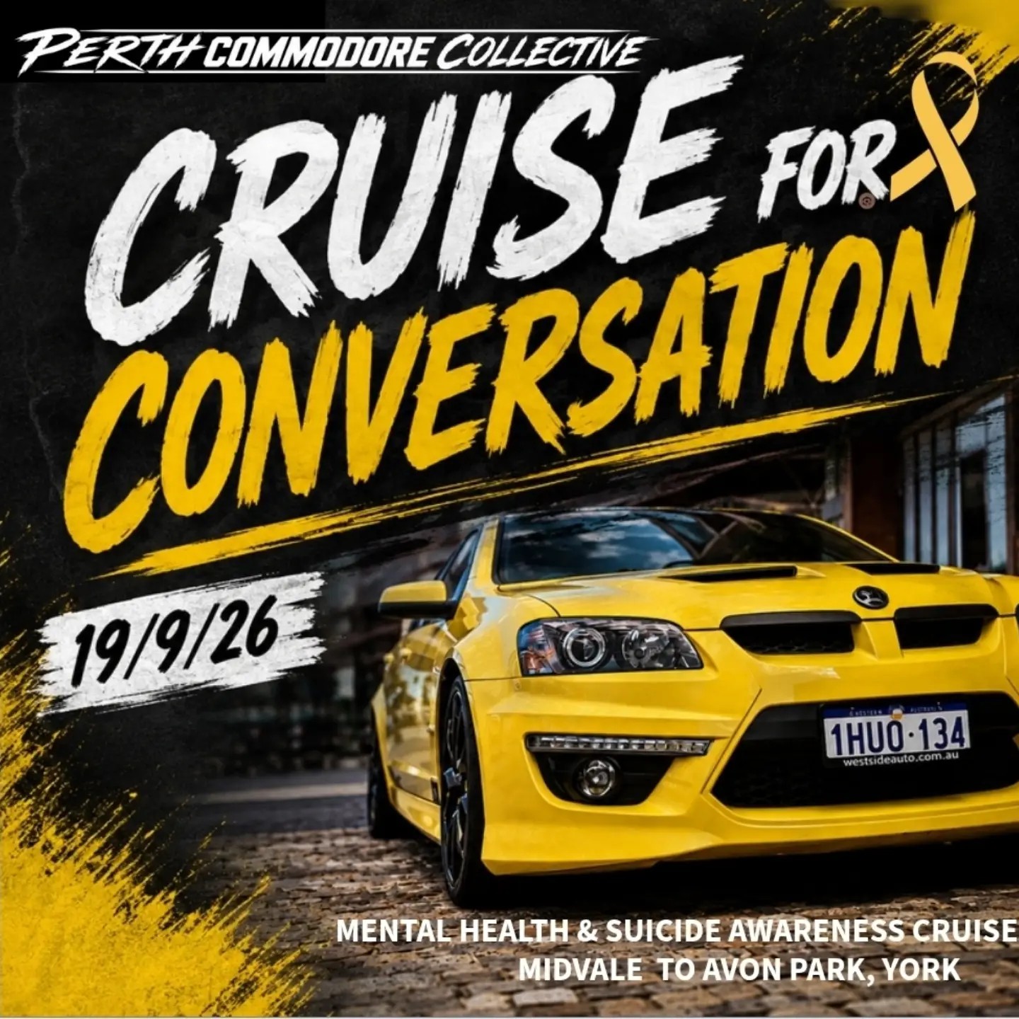 Cruise for Conversation — Muscle car meet in Perth, WA on Saturday 19 September 2026