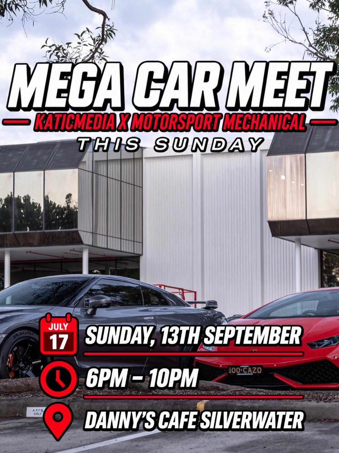 Mega Car Meet — JDM/Muscle car meet in Sydney, NSW on Sunday 13 September 2026