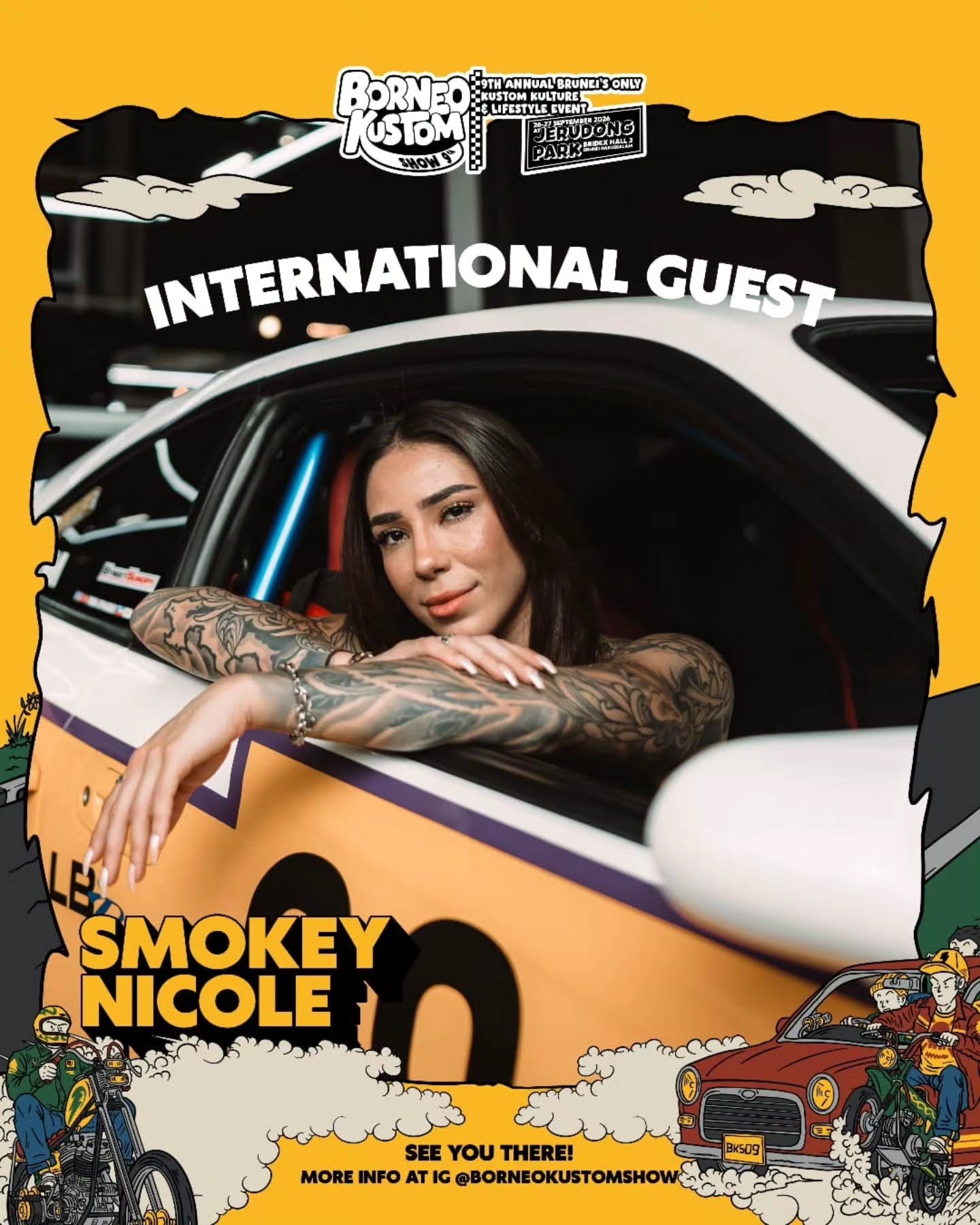 9th Annual Borneo Kustom Show — JDM/Classic spectator event in International on Saturday 26 September 2026