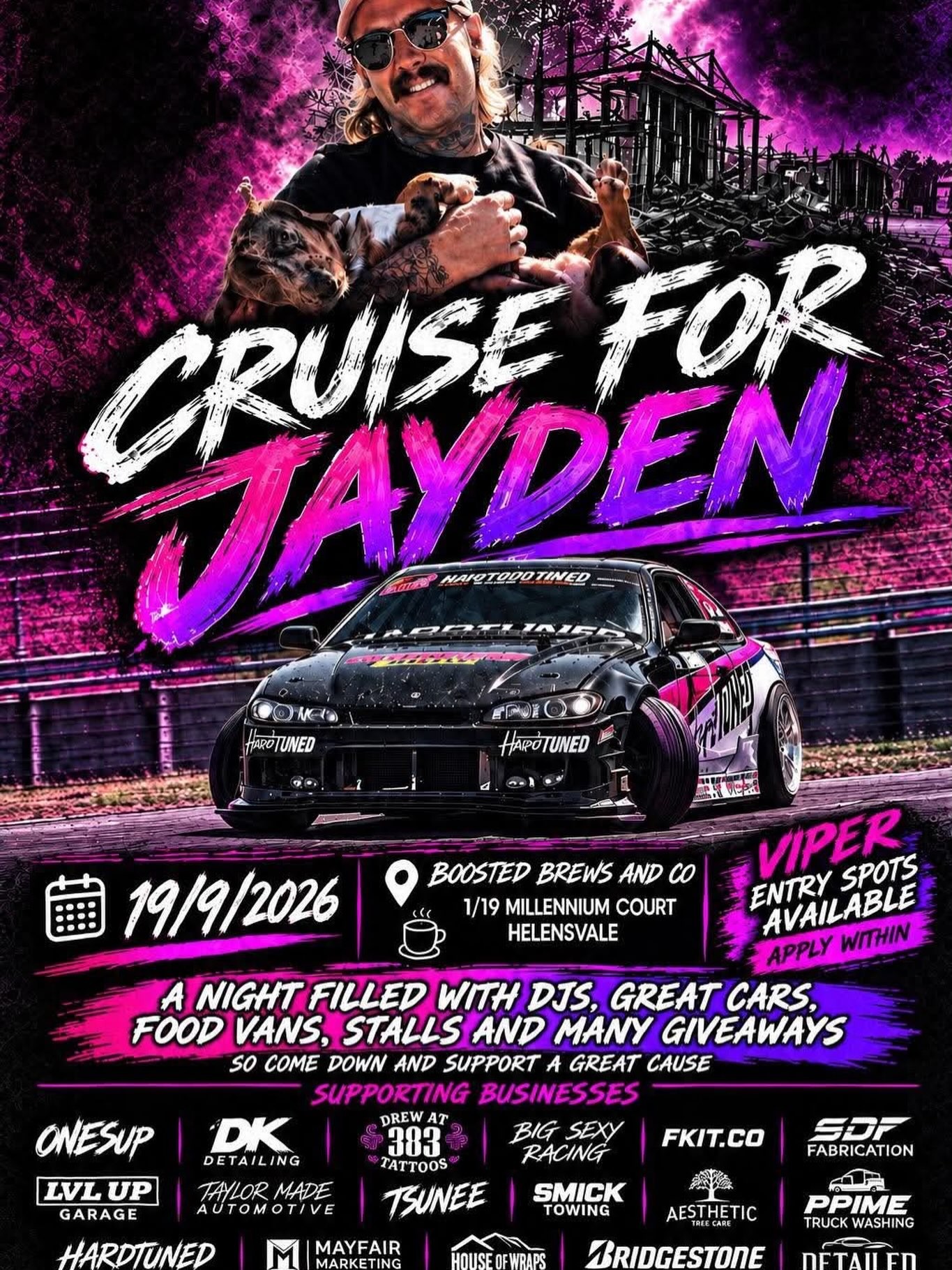 Cruise for Jayden — JDM/Muscle car meet in Gold Coast, QLD on Saturday 19 September 2026