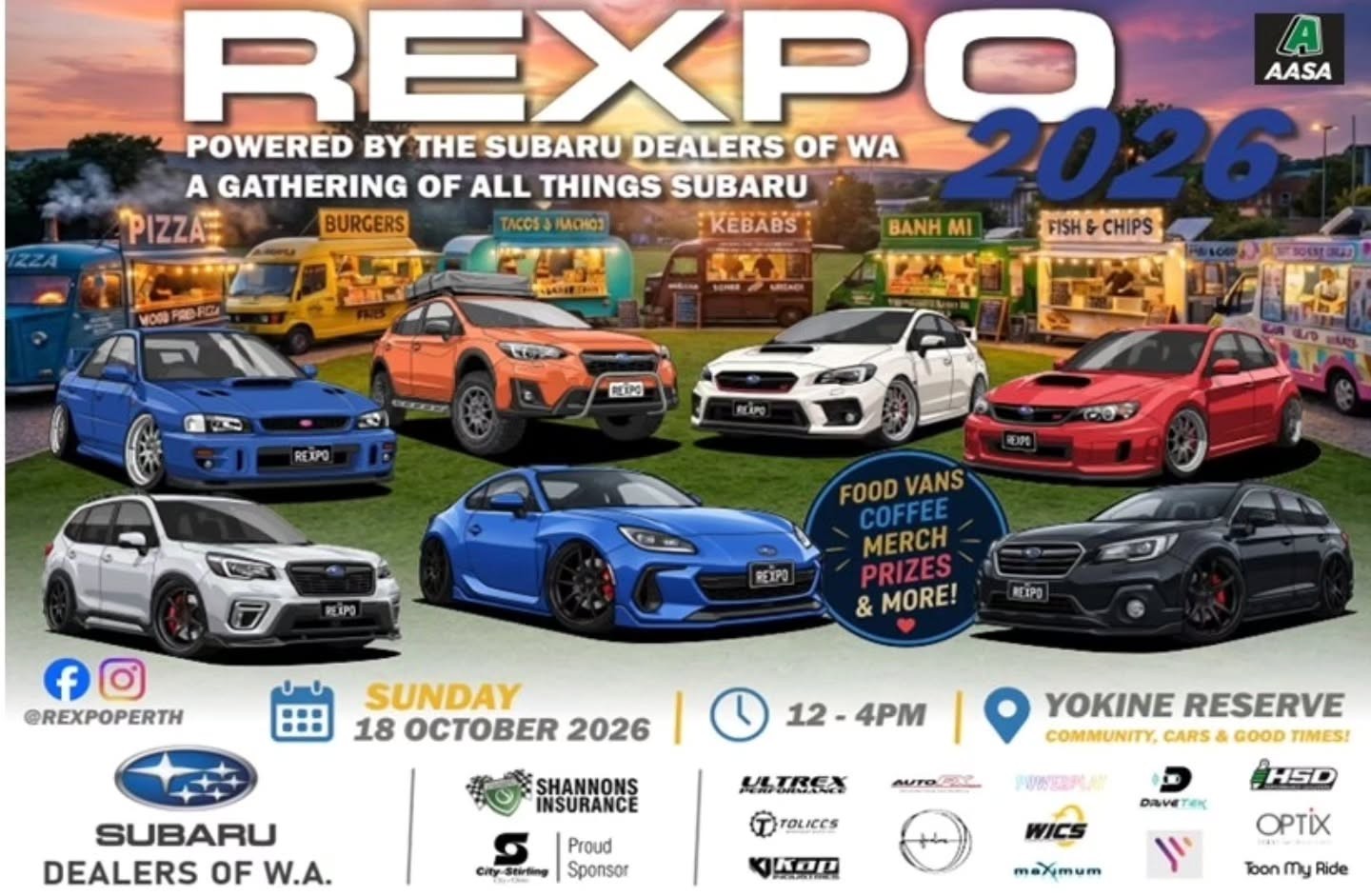 REXPO 2026 — JDM car meet in Perth, WA on Sunday 18 October 2026