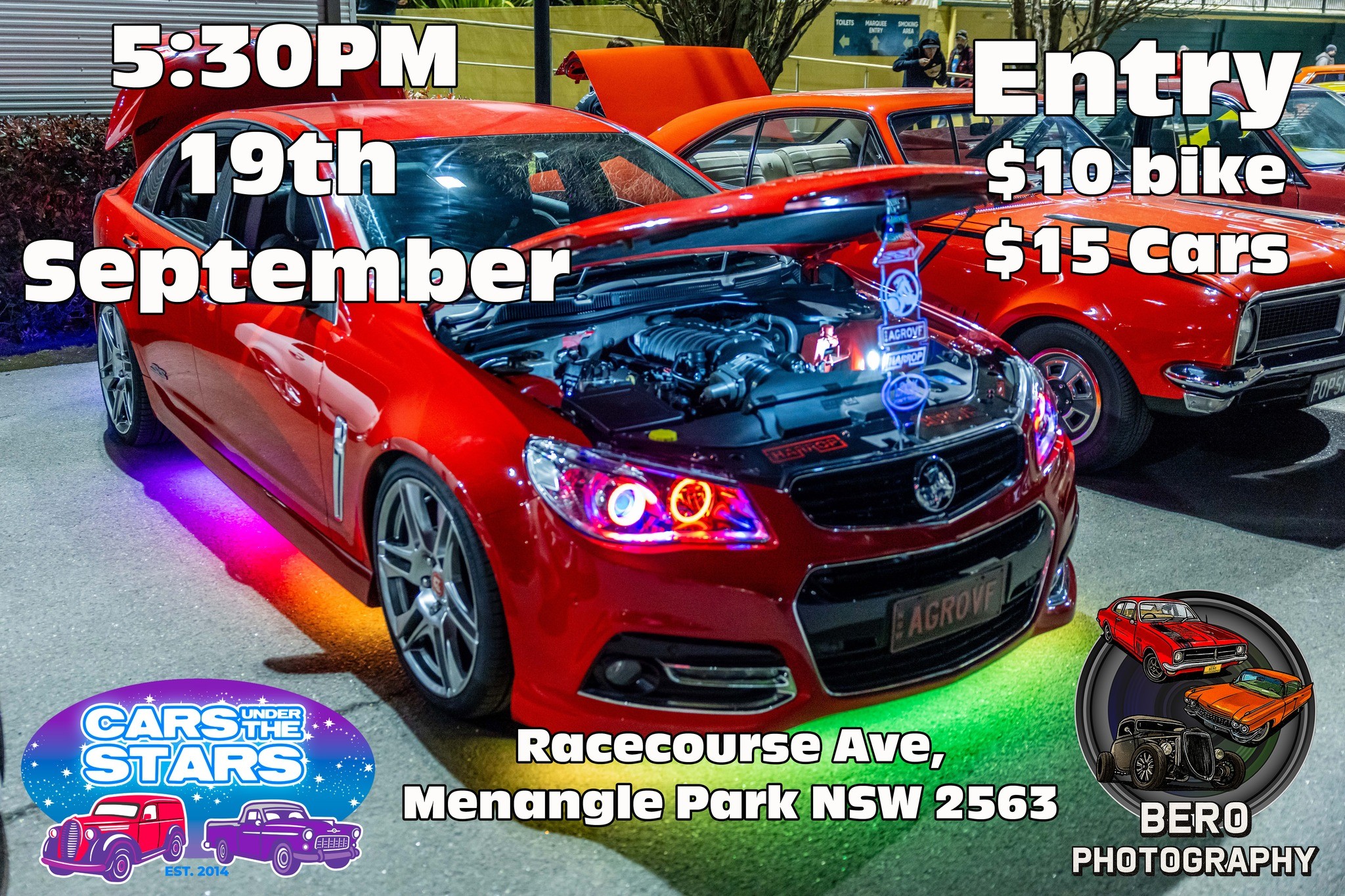 Cars Under the Stars — Classic/Muscle car meet in Sydney, NSW on Saturday 19 September 2026