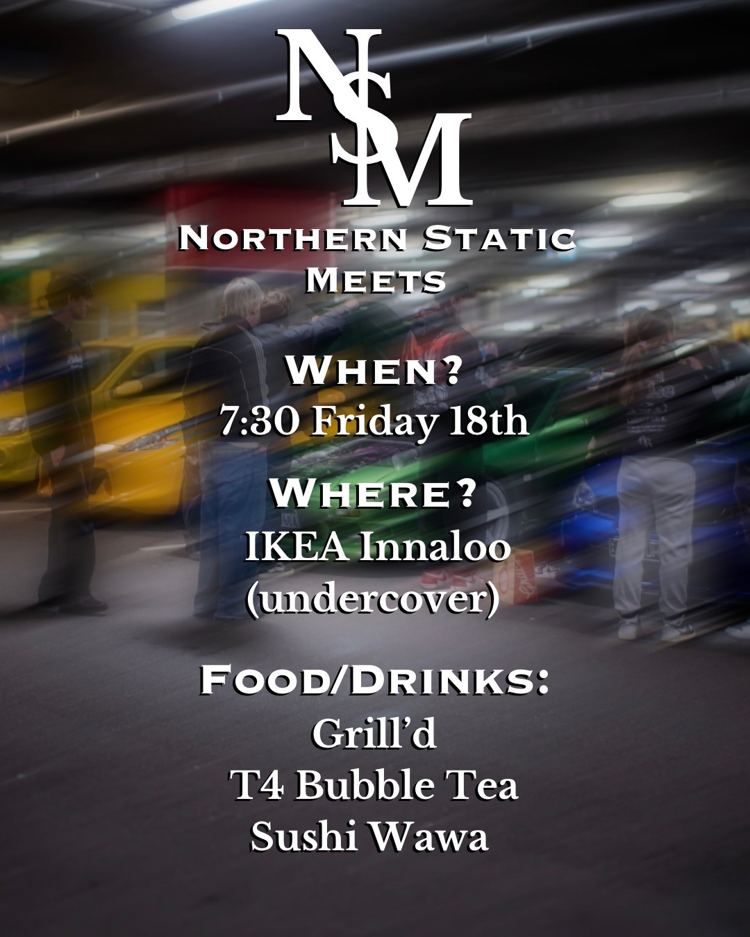 Northern Static Meets — Stance car meet in Perth, WA on Friday 18 September 2026