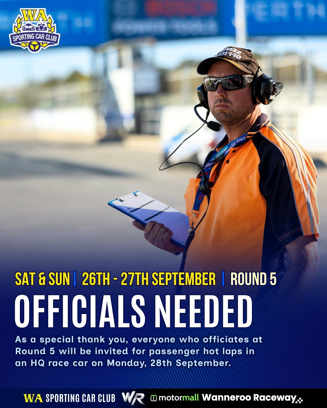 WA Sporting Car Club Championship Round 5 — Classic spectator event in Perth, WA on Saturday 26 September 2026