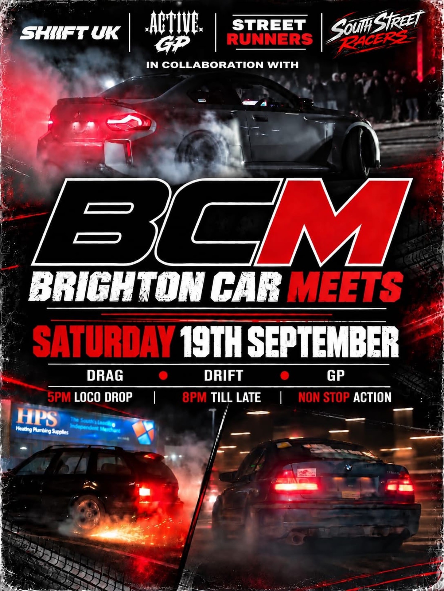 BCM - Brighton Car Meets — Euro/JDM car meet in International on Saturday 19 September 2026