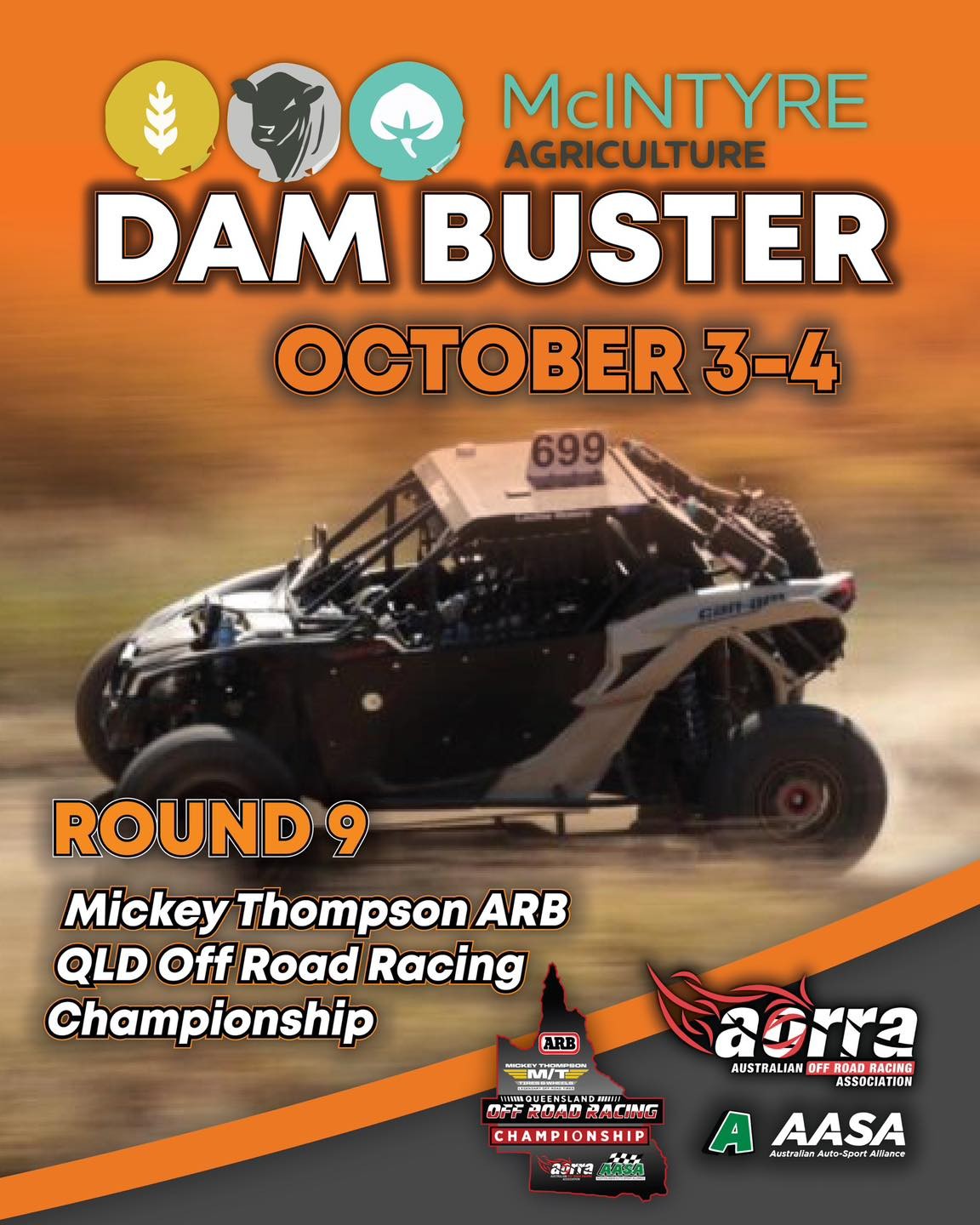McIntyre Agriculture Dam Buster — 4x4 track day in Brisbane, QLD on Saturday 3 October 2026