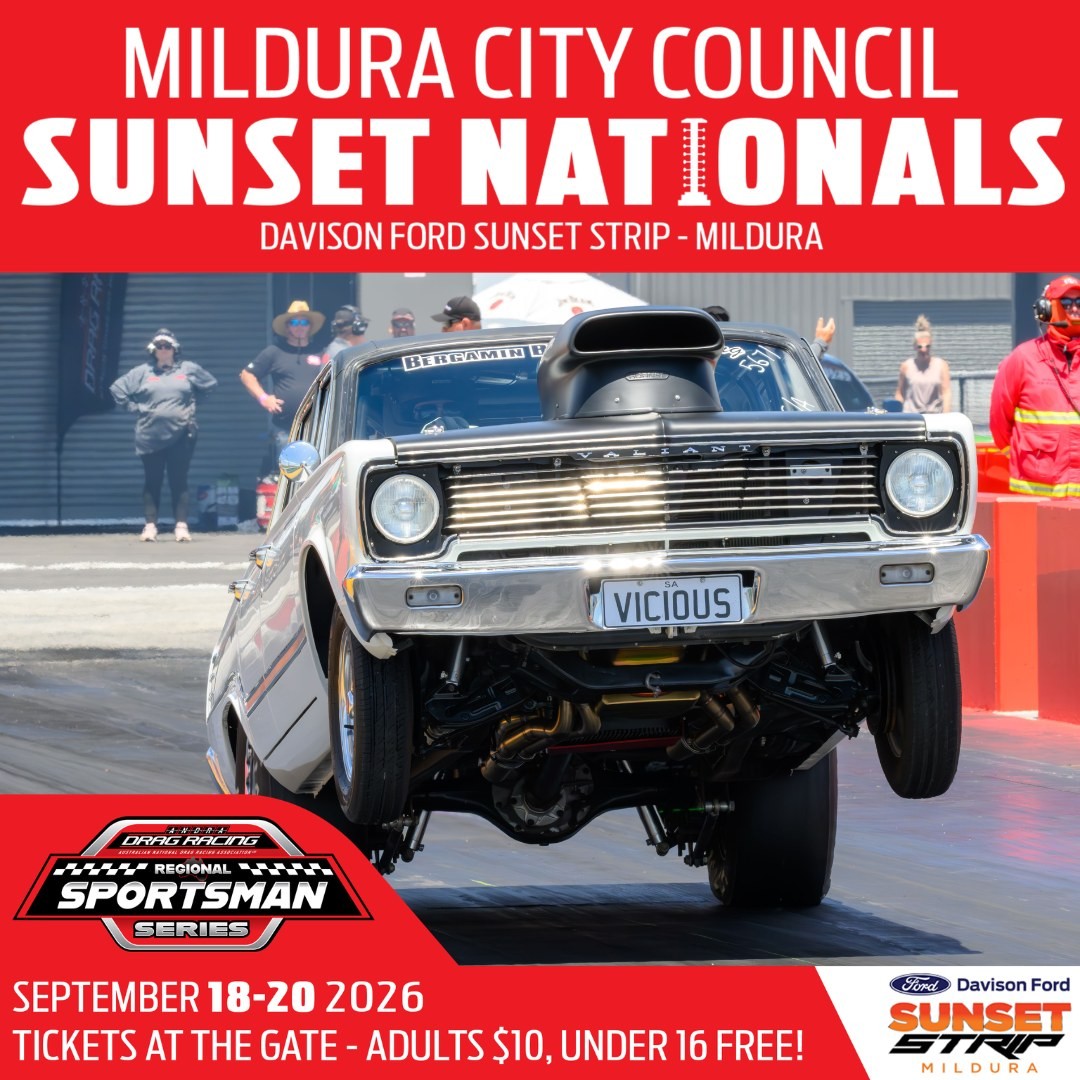 Mildura City Council Sunset Nationals — Muscle spectator event in Melbourne, VIC on Friday 18 September 2026