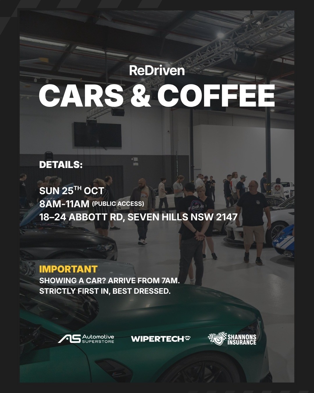 ReDriven Cars & Coffee — Euro/Exotic car meet in Sydney, NSW on Sunday 25 October 2026