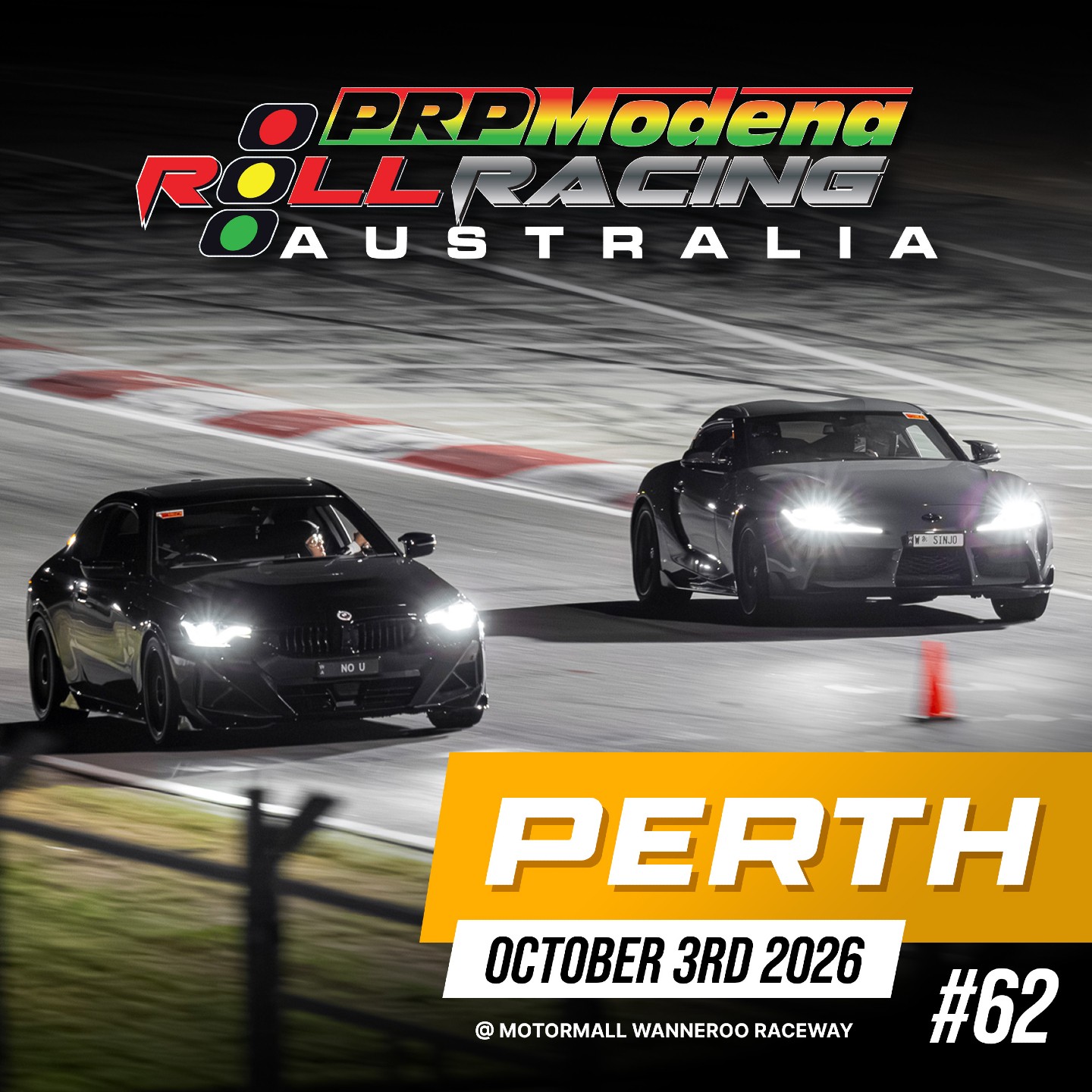 PRP Modena Roll Racing Australia #62 — Euro/JDM track day in Perth, WA on Saturday 3 October 2026