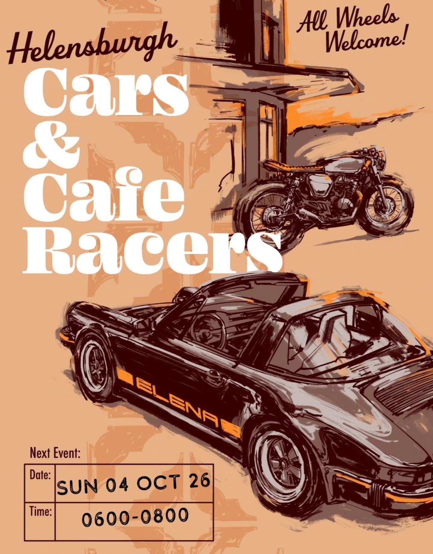 Helensburgh Cars & Cafe Racers — car meet in Wollongong, NSW on Sunday 4 October 2026