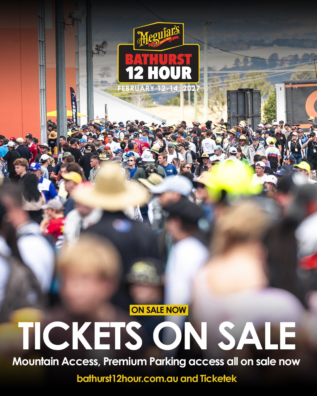 Meguiar's Bathurst 12 Hour — Euro/Exotic spectator event in Bathurst, NSW on Sunday 14 February 2027