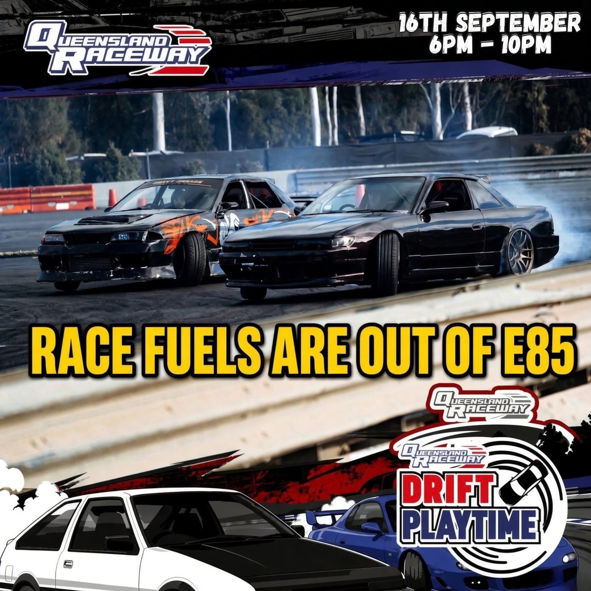 Drift Playtime — JDM track day in Brisbane, QLD on Wednesday 16 September 2026
