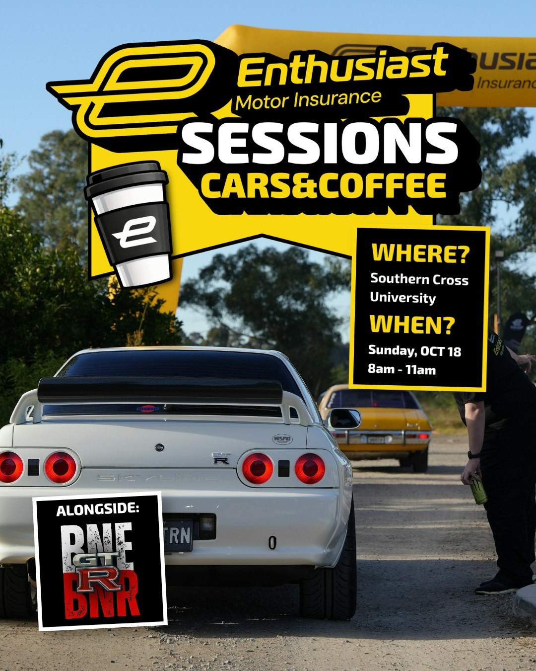 Enthusiast Sessions Cars & Coffee — JDM/Classic car meet in Gold Coast, QLD on Sunday 18 October 2026