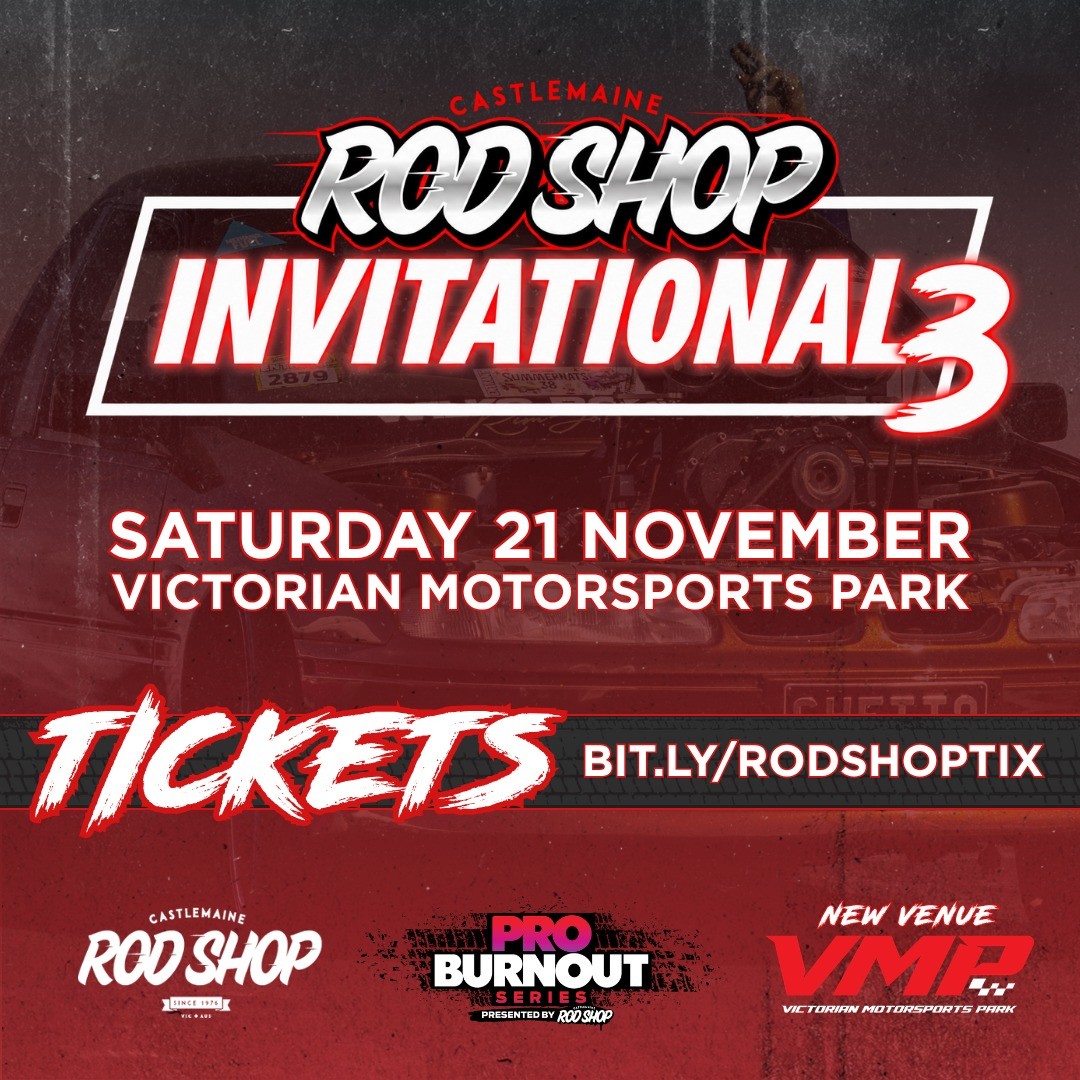 Castlemaine Rod Shop Invitational 3 — Muscle spectator event in Melbourne, VIC on Saturday 21 November 2026