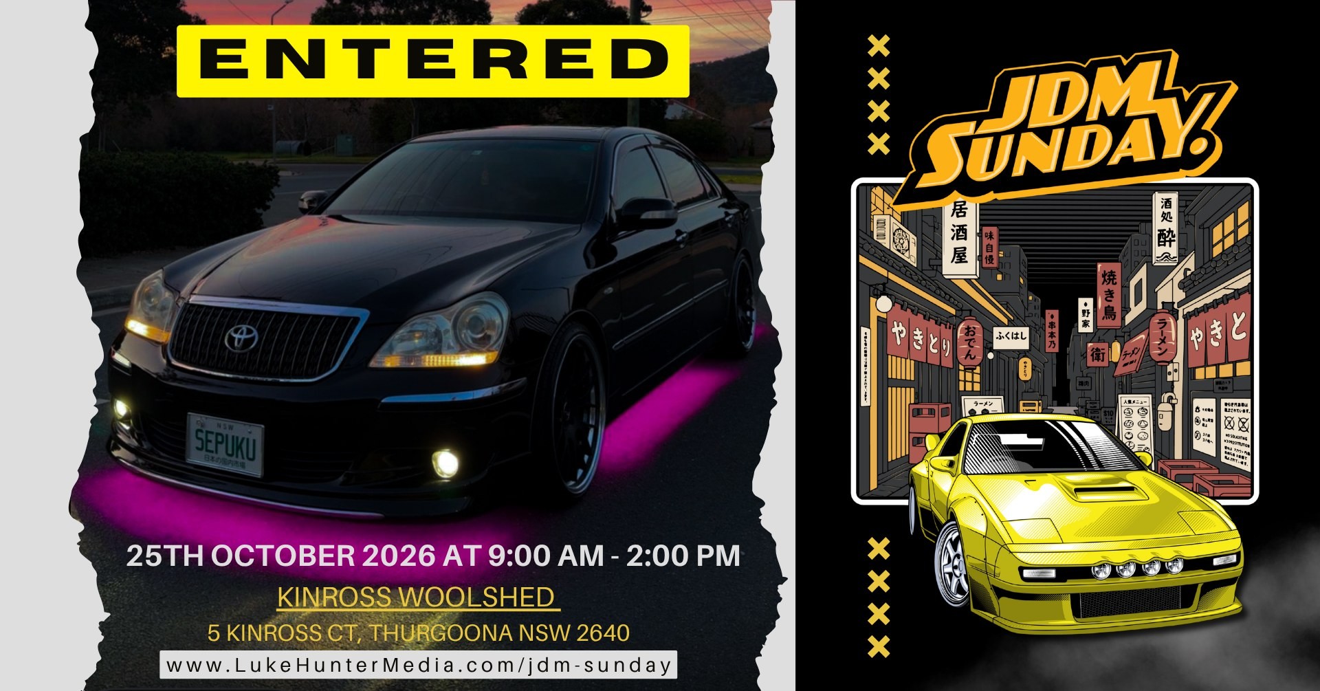 JDM Sunday — JDM car meet in Albury, NSW on Sunday 25 October 2026