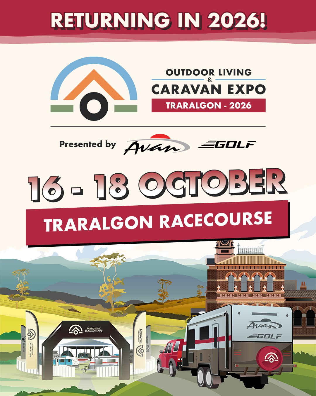 Traralgon Outdoor Living & Caravan Expo — 4x4 spectator event in Melbourne, VIC on Friday 16 October 2026