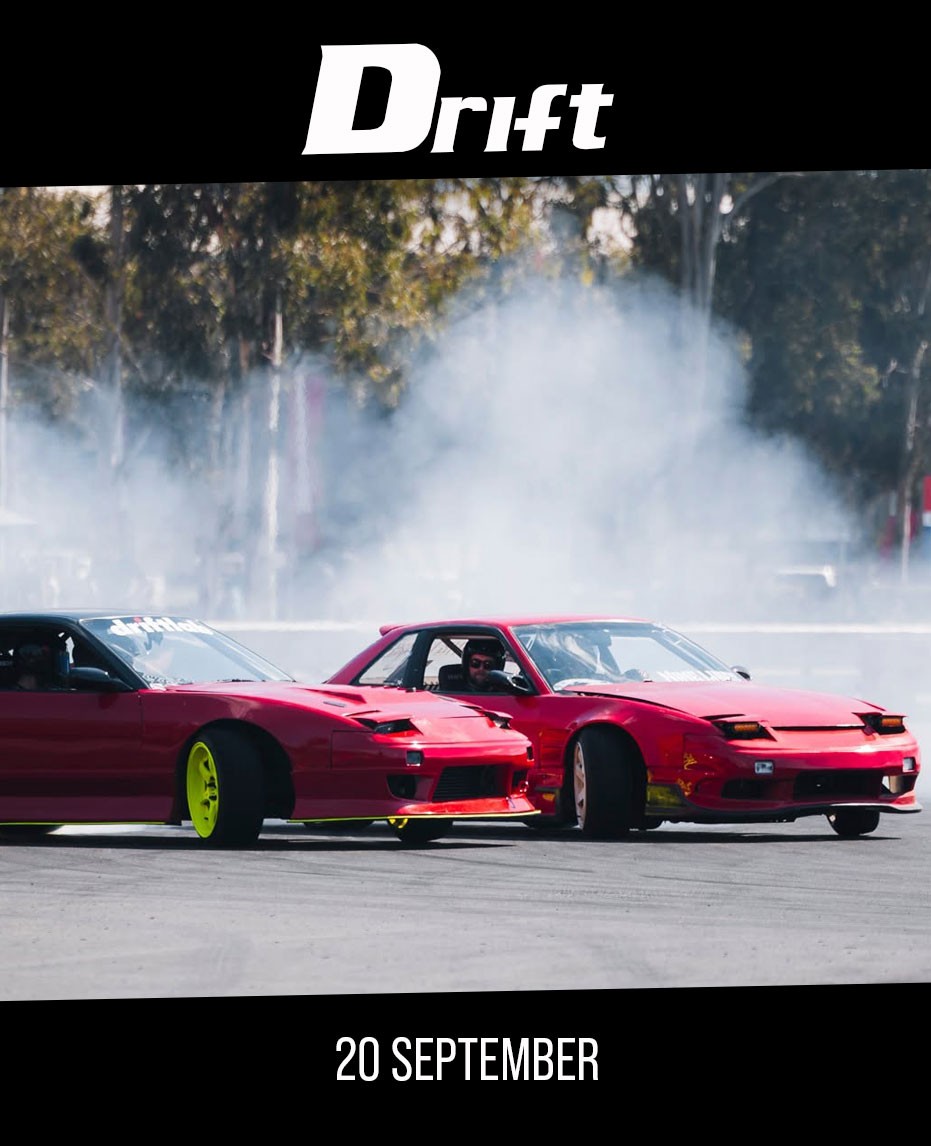 Drifting at Queensland Raceway — JDM track day in Brisbane, QLD on Sunday 20 September 2026