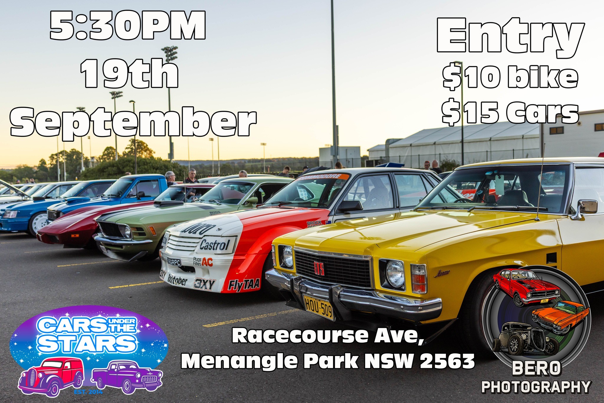 Cars Under the Stars — Classic/Muscle car meet in Sydney, NSW on Saturday 19 September 2026