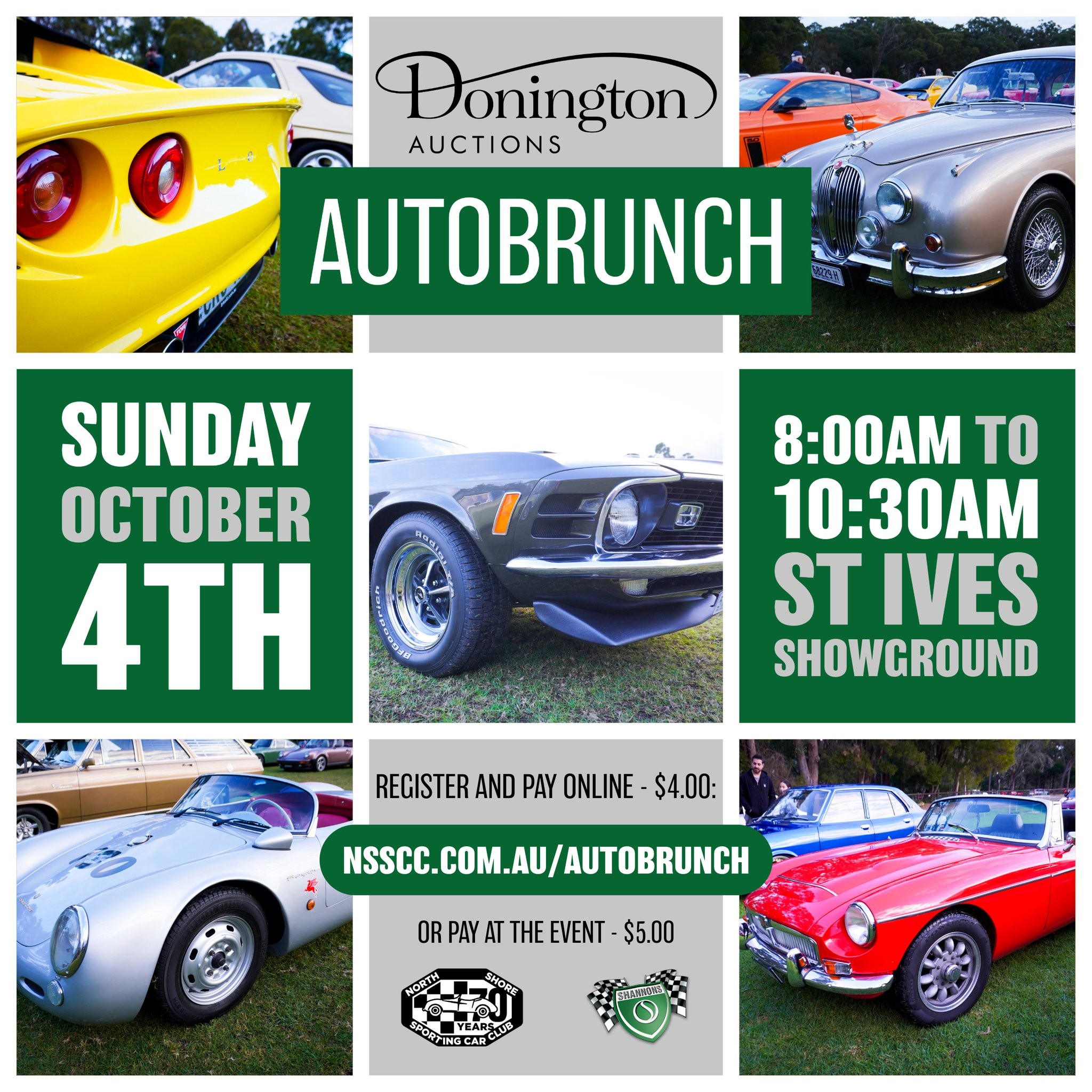 Donington Auctions AutoBrunch — Classic/Muscle car meet in Sydney, NSW on Sunday 4 October 2026