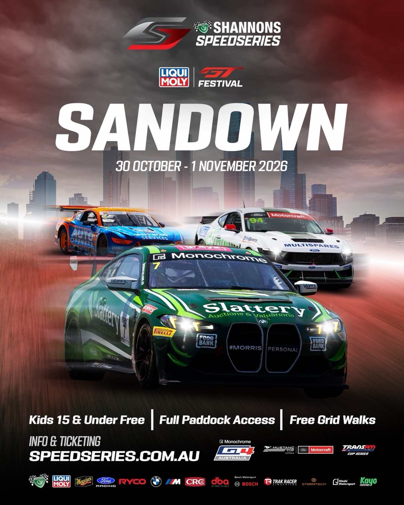 LIQUI MOLY GT Festival Sandown — Muscle/Euro spectator event in Melbourne, VIC on Friday 30 October 2026