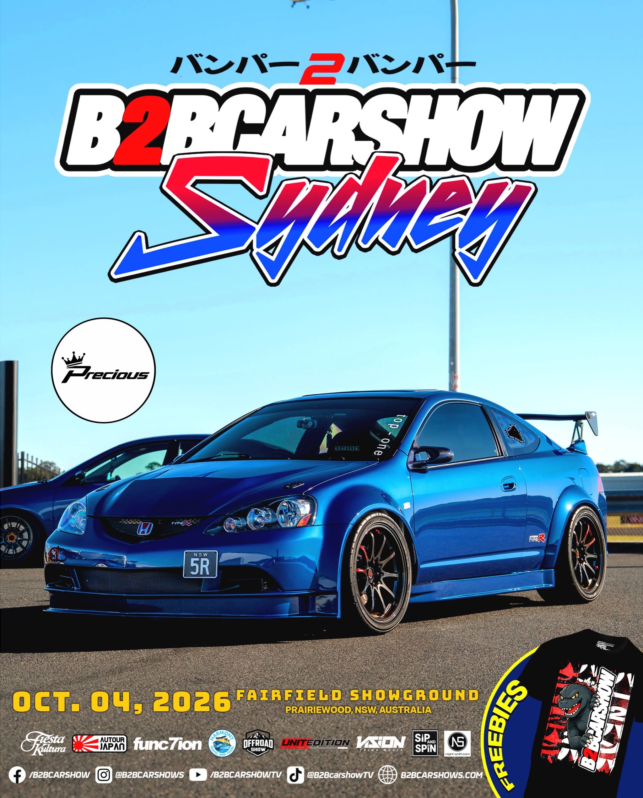 B2B Carshow Sydney — JDM/Stance car meet in Sydney, NSW on Sunday 4 October 2026