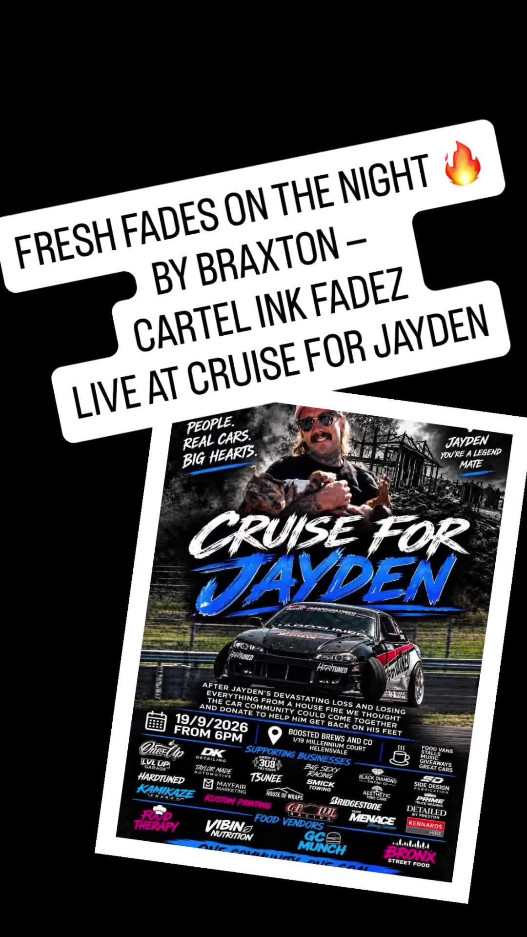 Cruise for Jayden — JDM car meet in Gold Coast, QLD on Saturday 19 September 2026