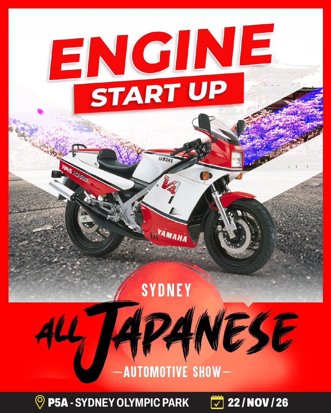 All Japanese Auto Show — JDM/Classic spectator event in Sydney, NSW on Sunday 22 November 2026