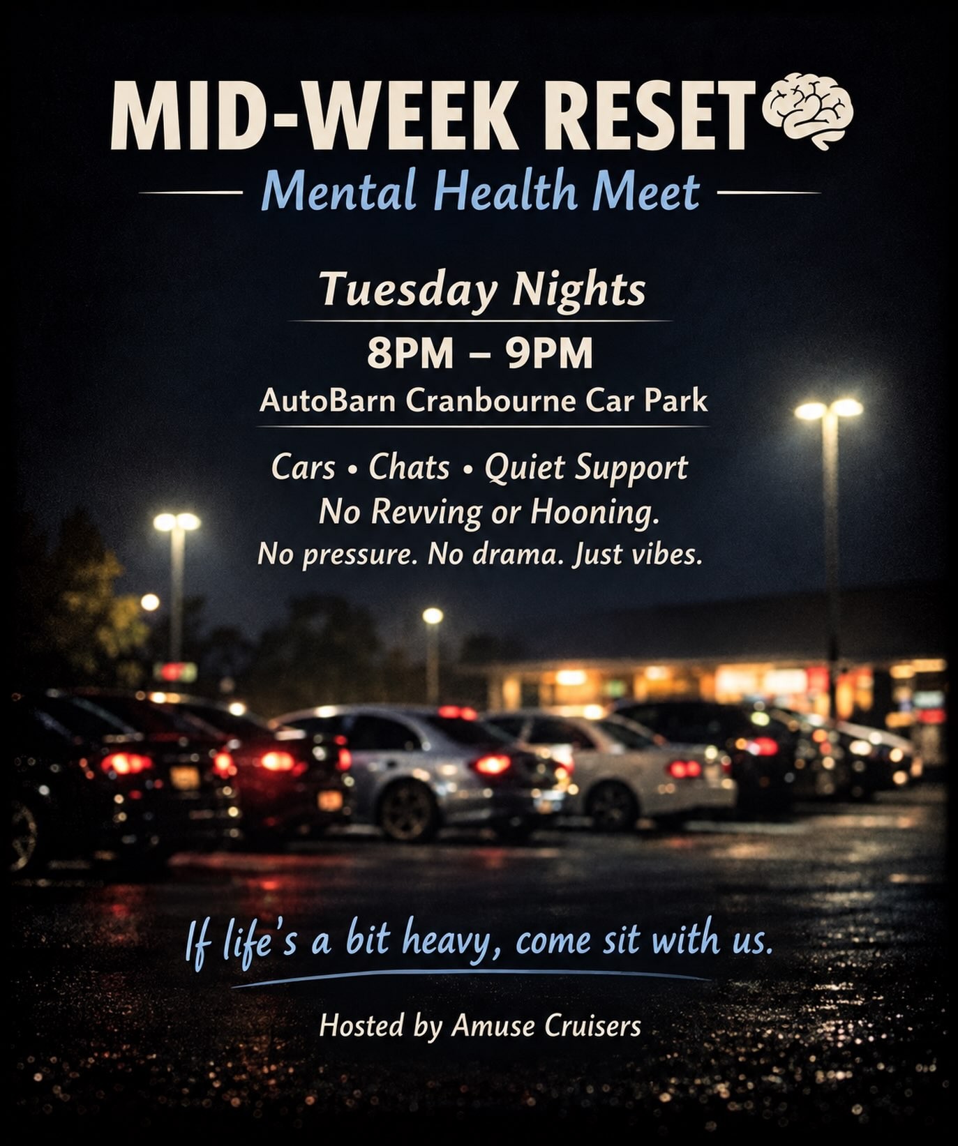 Mid-Week Reset — Exotic car meet in Melbourne, VIC on Tuesday 22 September 2026
