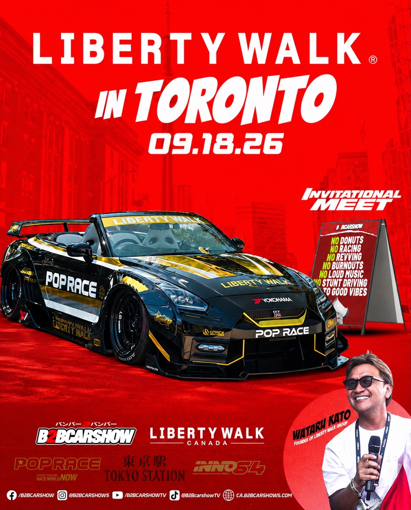 Liberty Walk in Toronto Invitational Meet — JDM/Stance car meet in International on Friday 18 September 2026