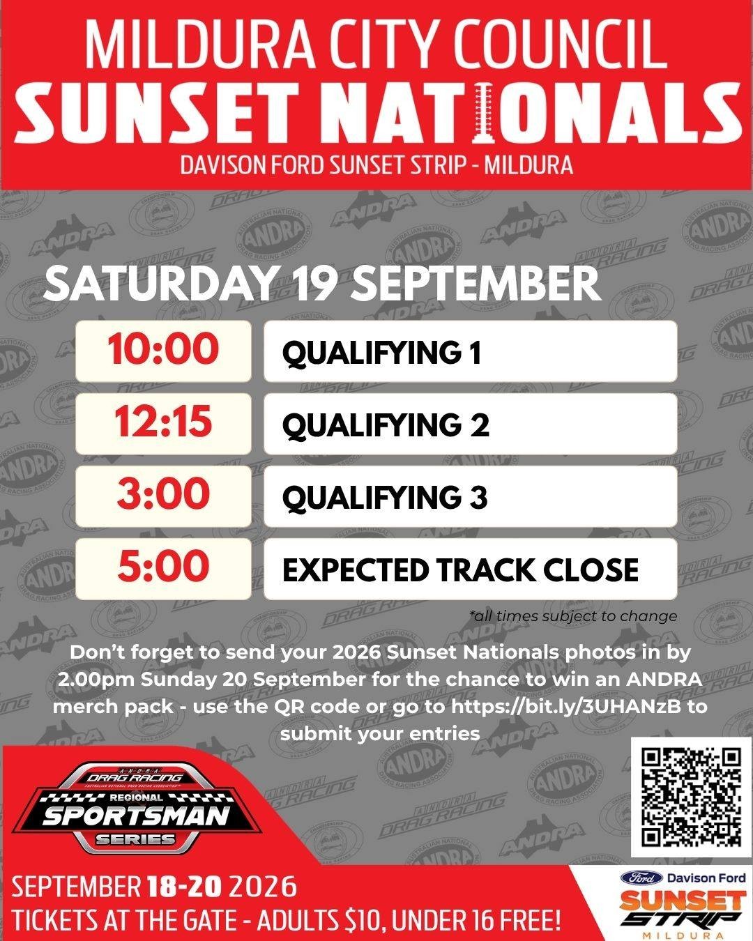 Mildura City Council Sunset Nationals — Muscle spectator event in Melbourne, VIC on Friday 18 September 2026