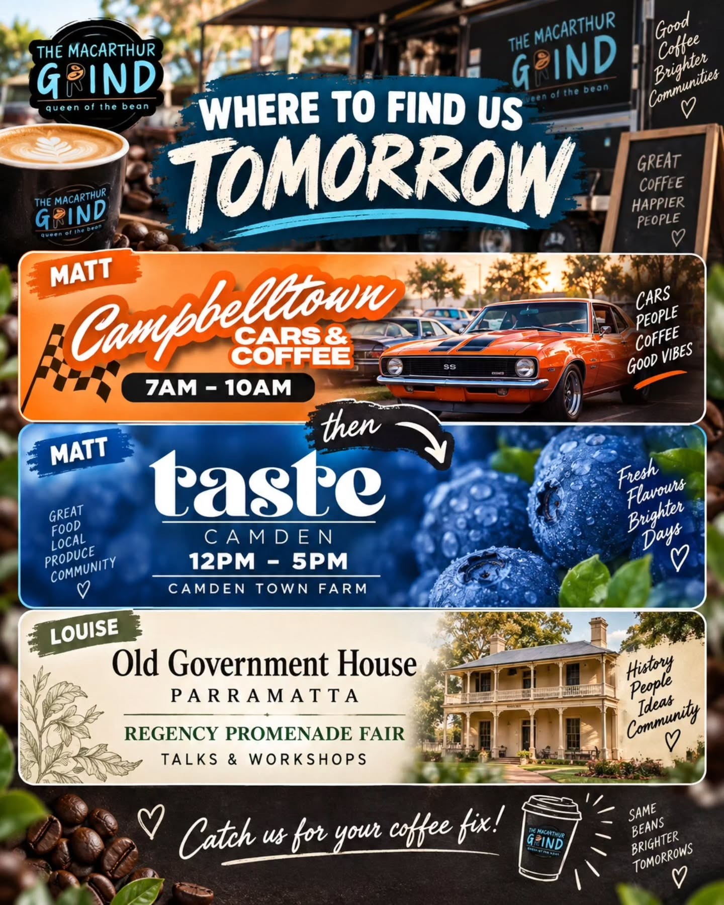 Campbelltown Cars & Coffee — Muscle car meet in Sydney, NSW on Sunday 20 September 2026