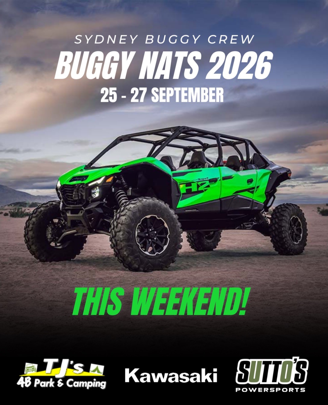 Buggy Nats 2026 — 4x4 spectator event in Sydney, NSW on Friday 25 September 2026