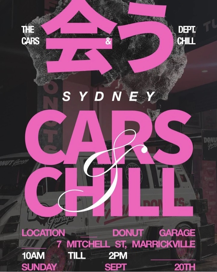 Sydney Cars & Chill — JDM car meet in Sydney, NSW on Sunday 20 September 2026