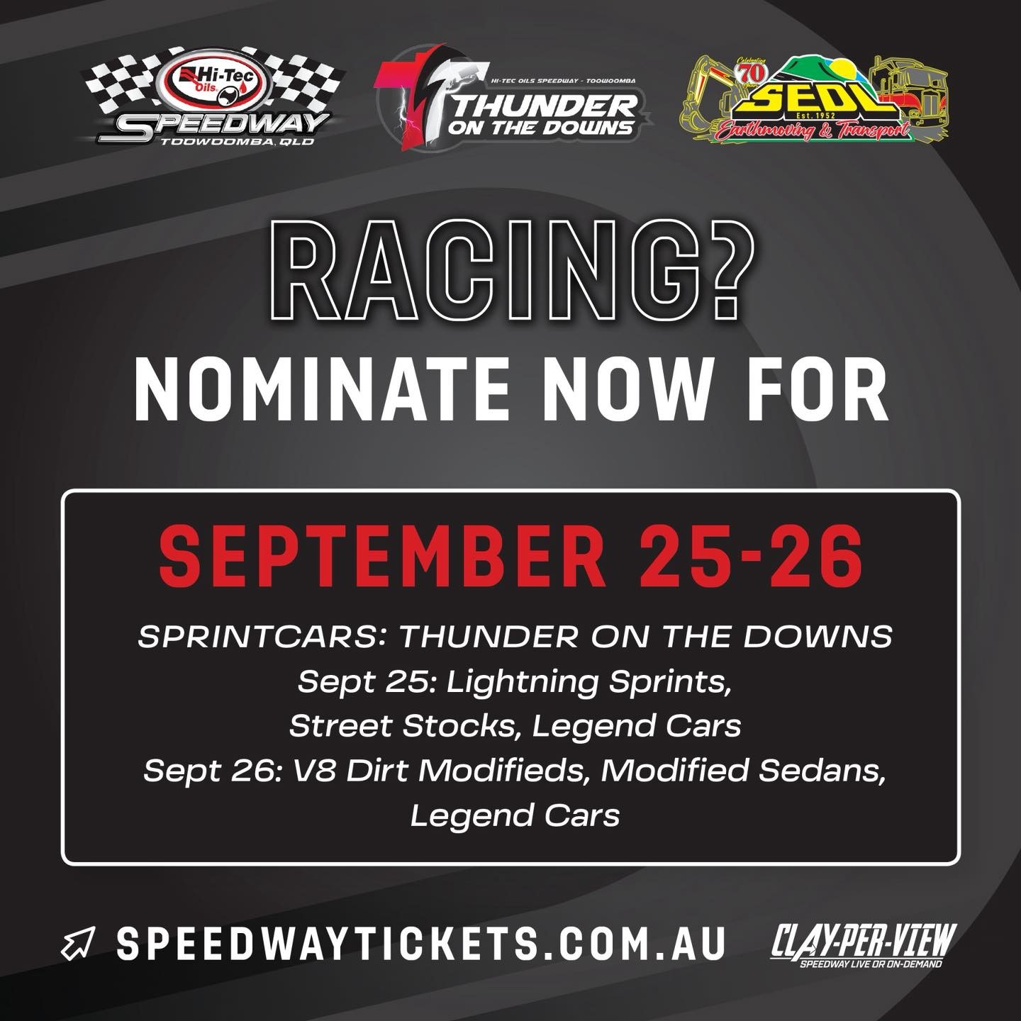 Thunder on the Downs — Muscle spectator event in Toowoomba, QLD on Friday 25 September 2026
