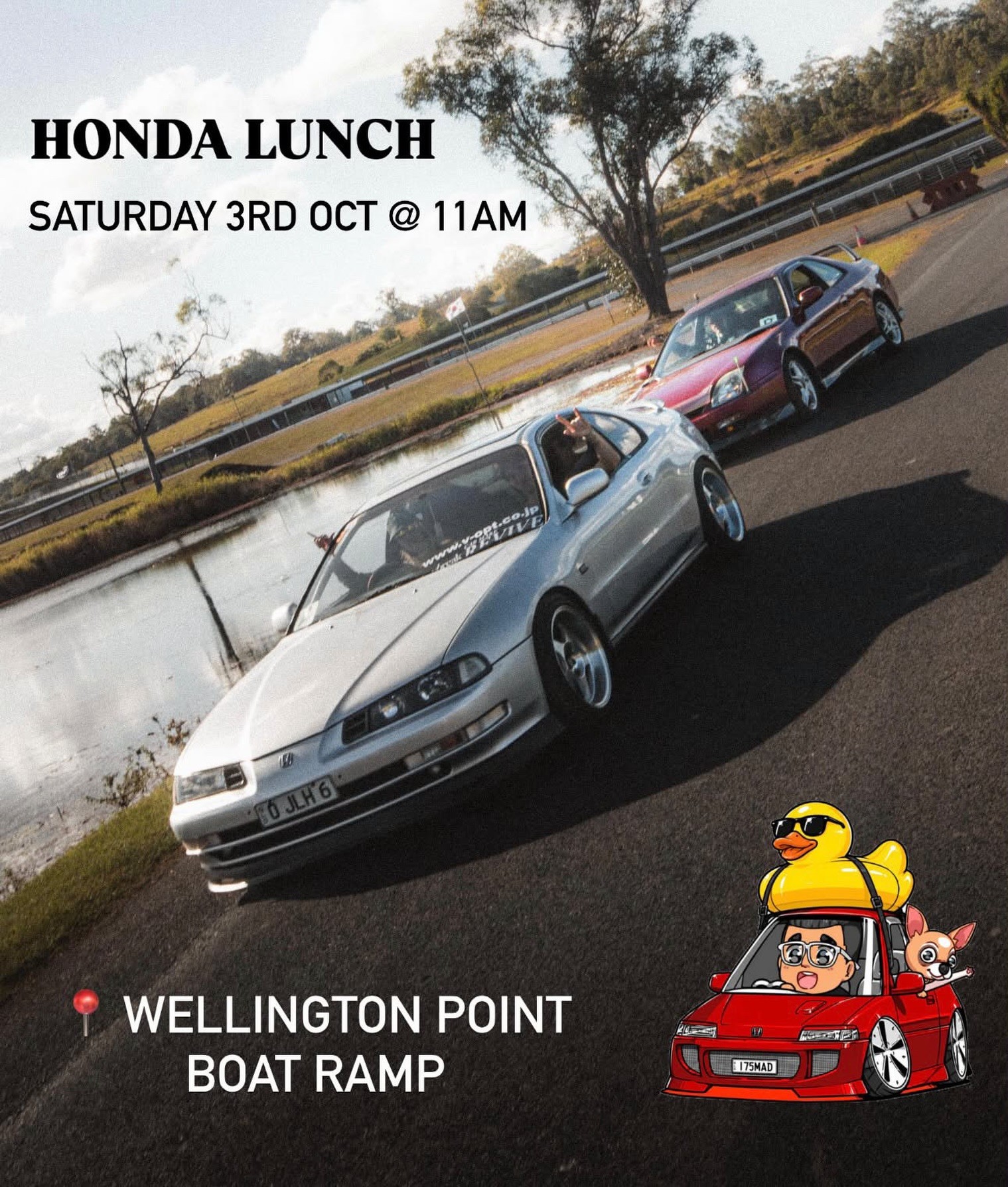 Honda Lunch — JDM car meet in Brisbane, QLD on Saturday 3 October 2026