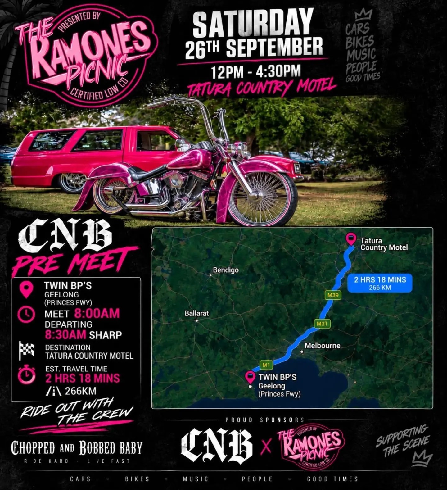CNB Pre Meet & Cruise — Classic/Stance car meet in Geelong, VIC on Saturday 26 September 2026